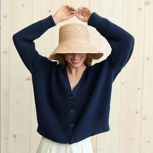 Jenni Kayne Cropped Cotton Cocoon Cardigan - NEW